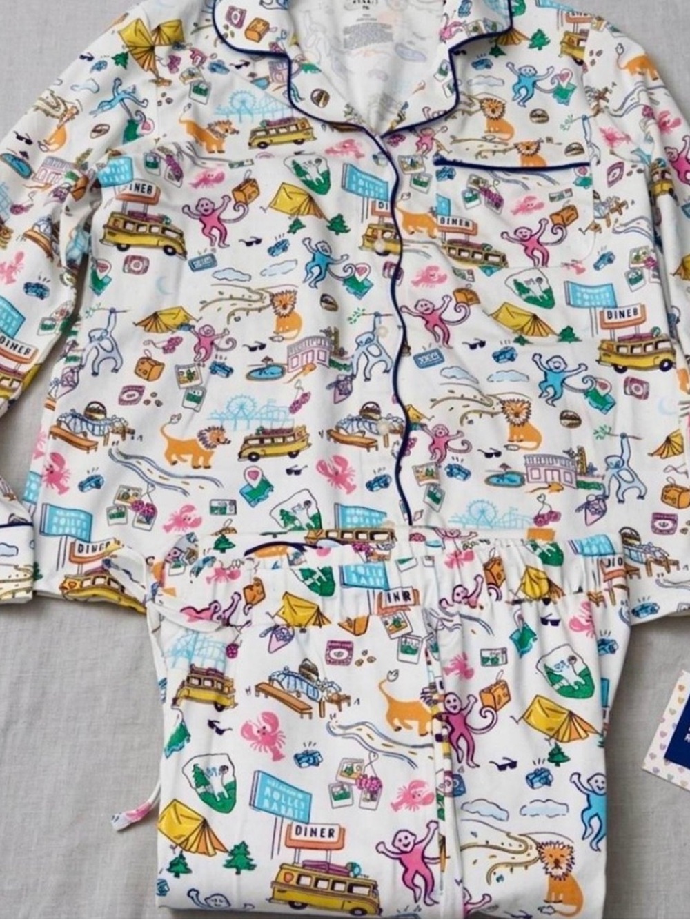 Roller Rabbit Target Roadtrip PJs NWT SOLD OUT Medium🛼🐰